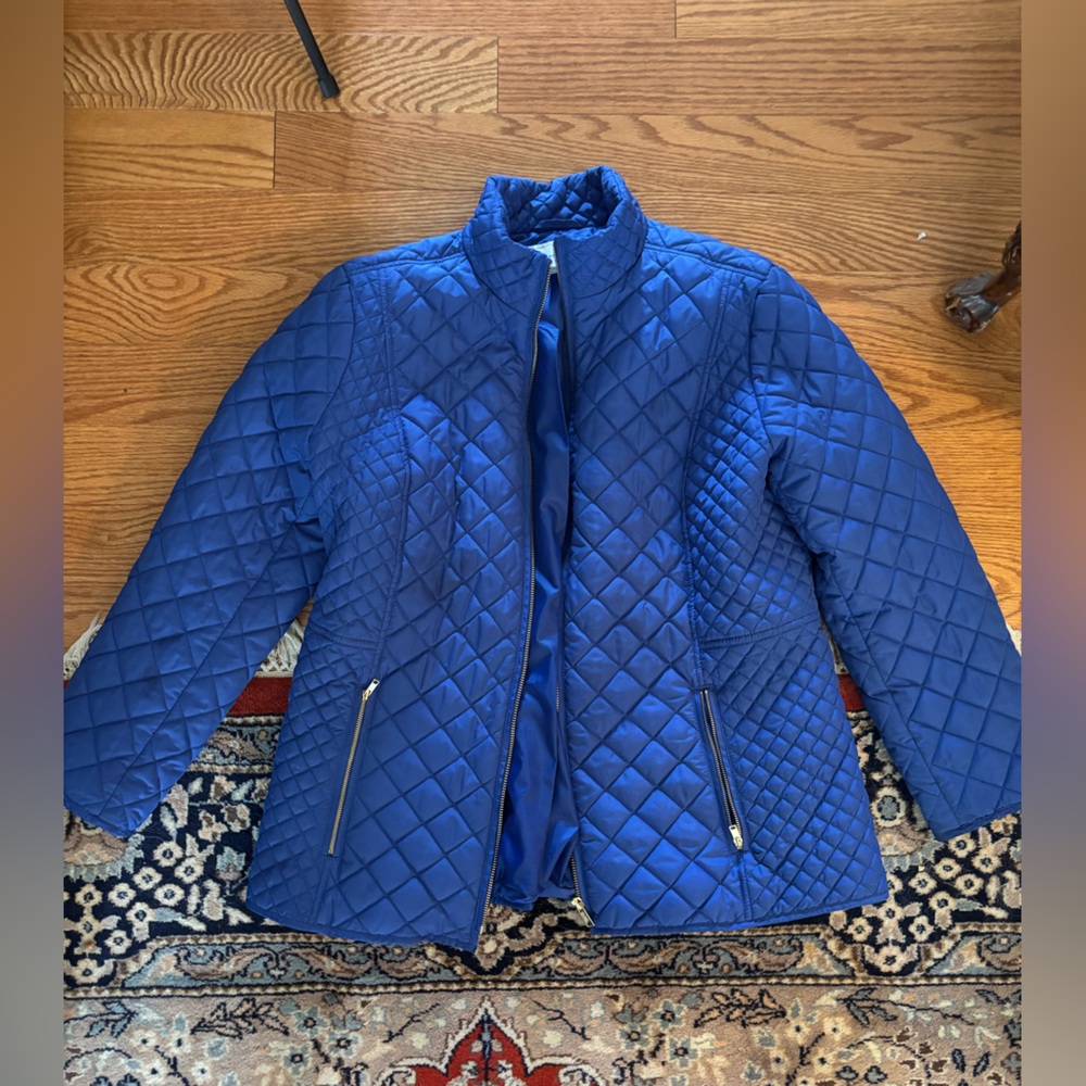 Charter Club Blue Quilted Jacket